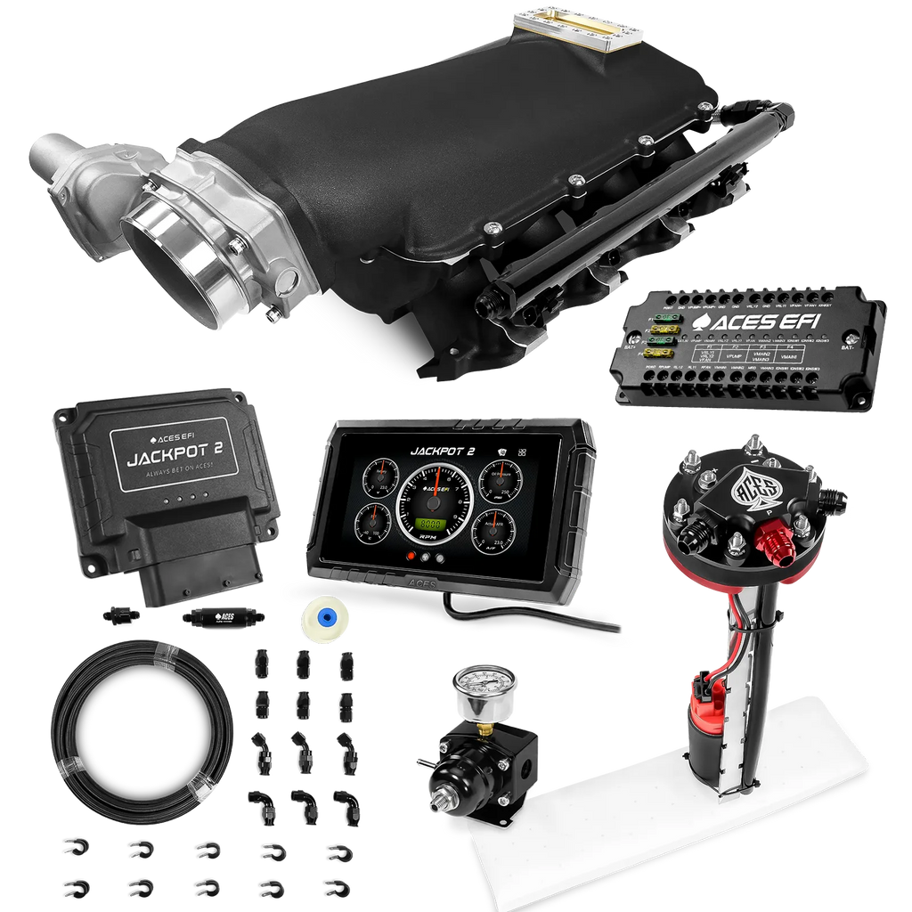 Jackpot 2 LS EFI System - Master Kit with Tight Fit In-Tank Pump Module + 40' PTFE Hose Kit
