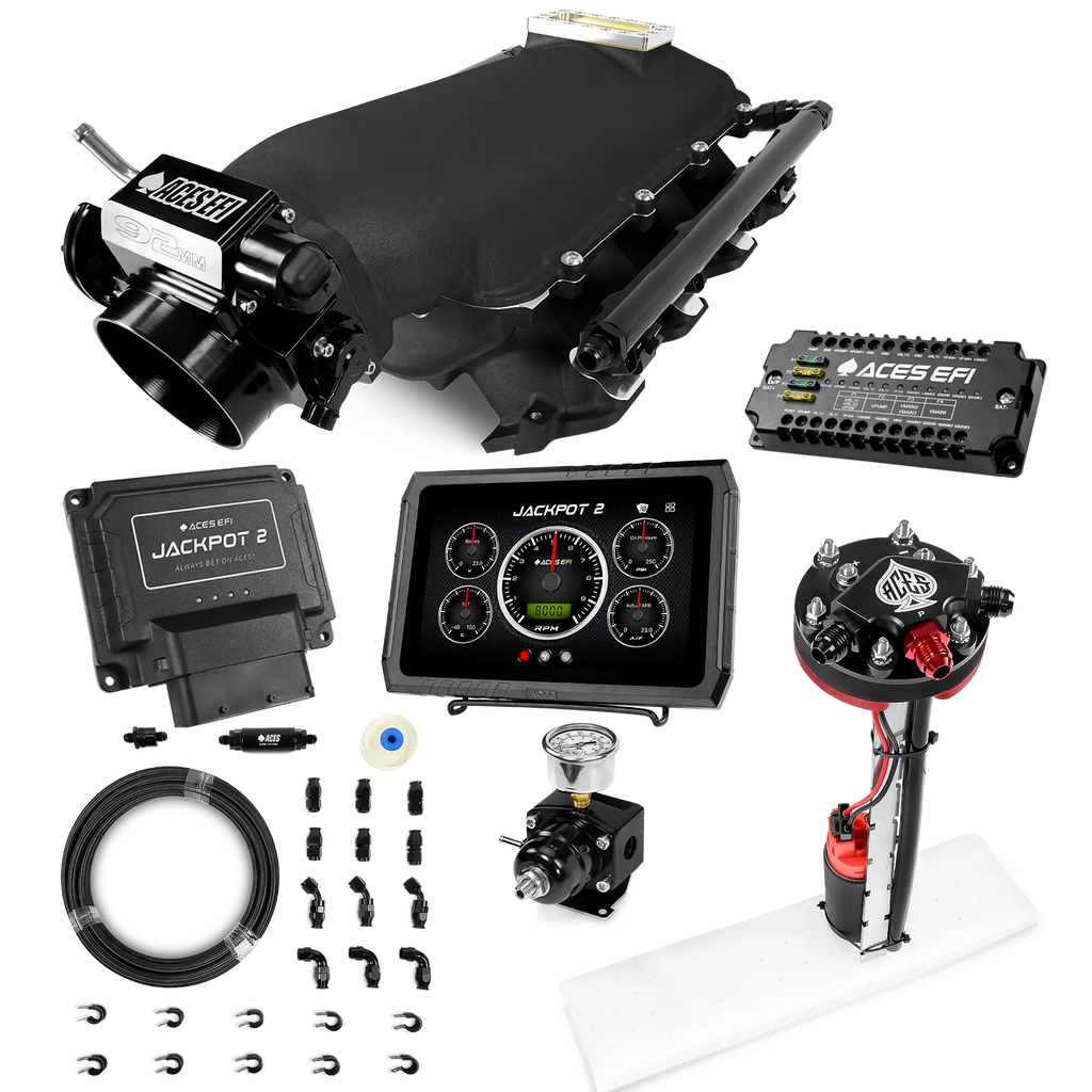 Jackpot 2 LS EFI System - Master Kit with Tight Fit In-Tank Pump Module + 40' PTFE Hose Kit