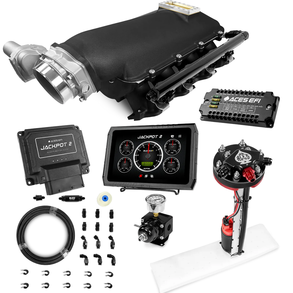 Jackpot 2 LS EFI System - Master Kit with Tight Fit In-Tank Pump Module + 40' PTFE Hose Kit