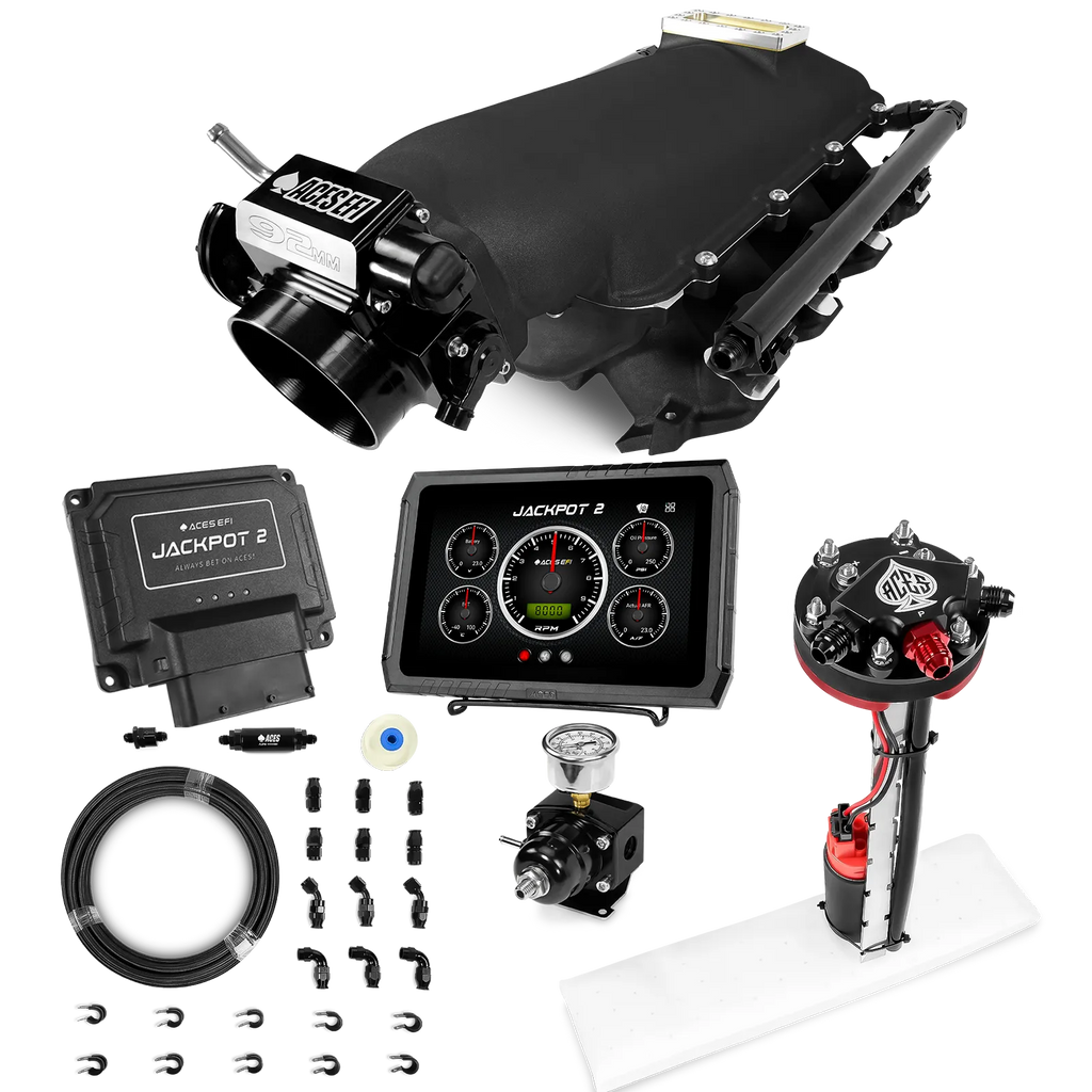 Jackpot 2 LS EFI System - Master Kit with Tight Fit In-Tank Pump Module + 40' PTFE Hose Kit