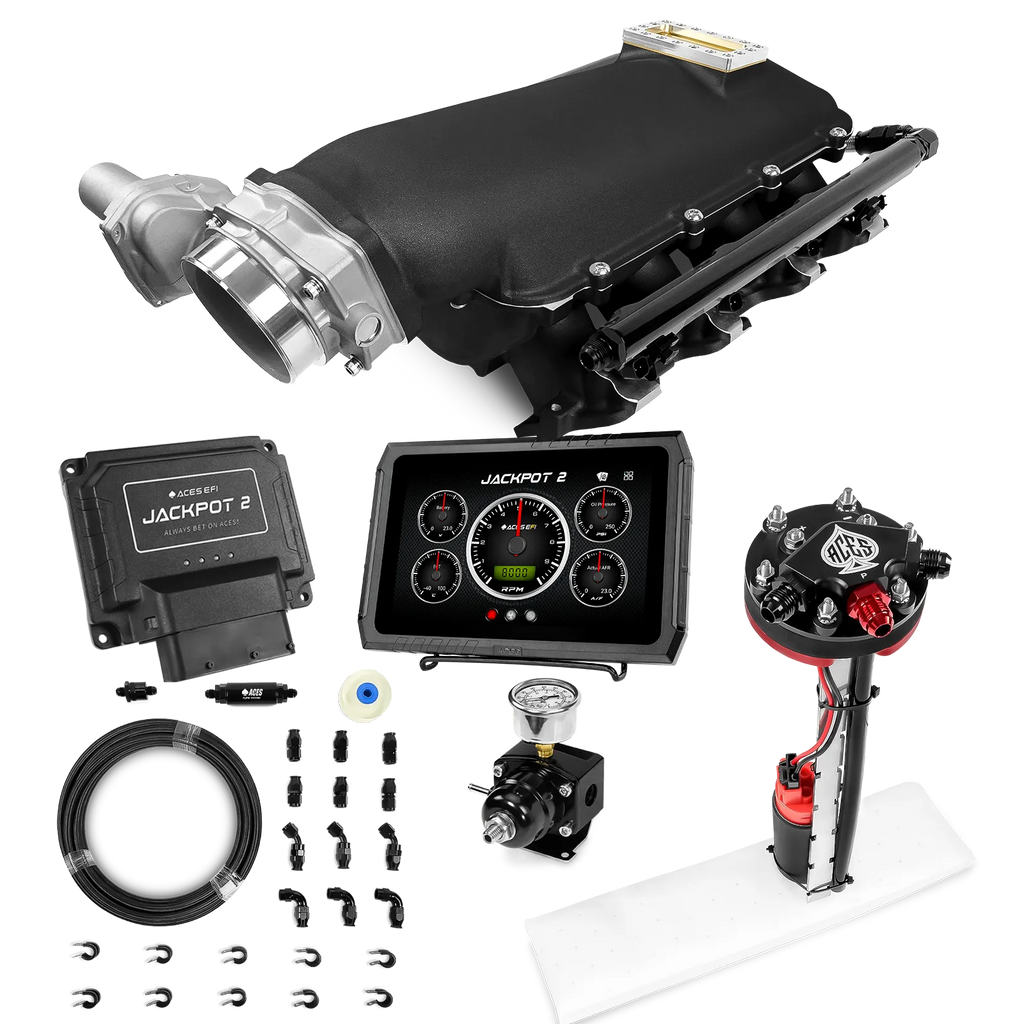 Jackpot 2 LS EFI System - Master Kit with Tight Fit In-Tank Pump Module + 40' PTFE Hose Kit