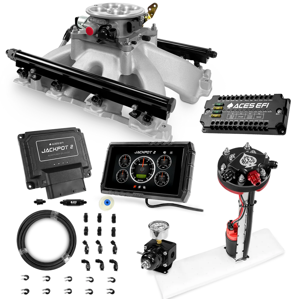 Jackpot 2 LS EFI System - Master Kit with Tight Fit In-Tank Pump Module + 40' PTFE Hose Kit