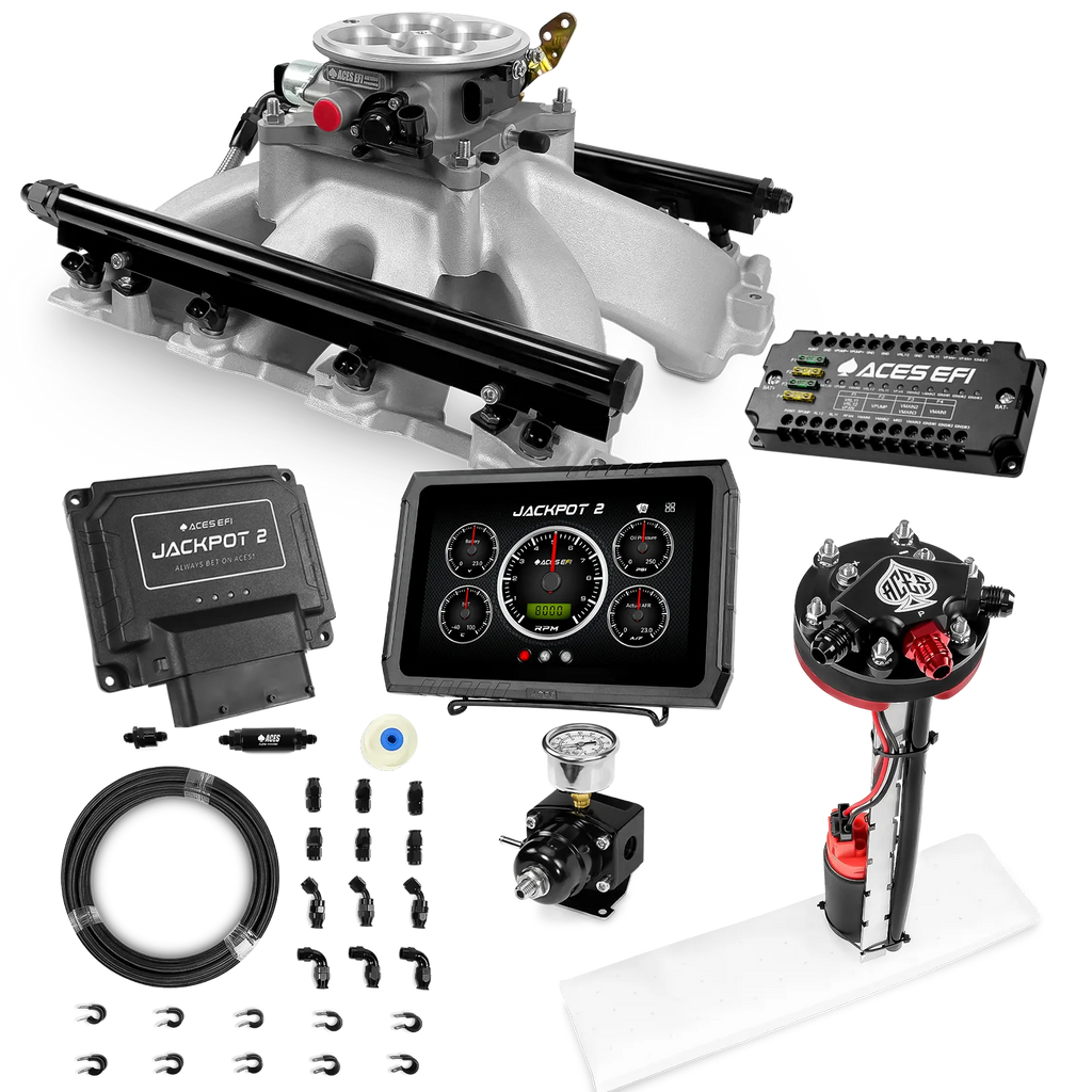 Jackpot 2 LS EFI System - Master Kit with Tight Fit In-Tank Pump Module + 40' PTFE Hose Kit