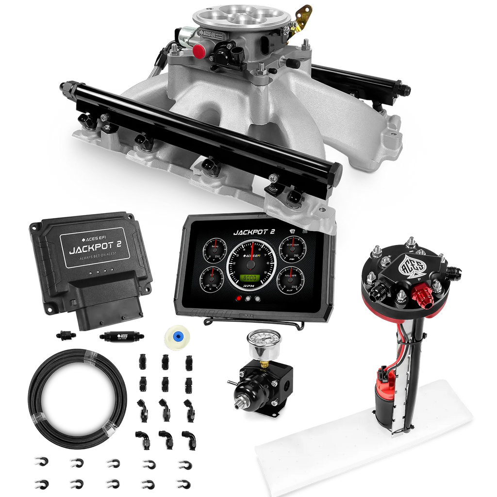 Jackpot 2 LS EFI System - Master Kit with Tight Fit In-Tank Pump Module + 40' PTFE Hose Kit