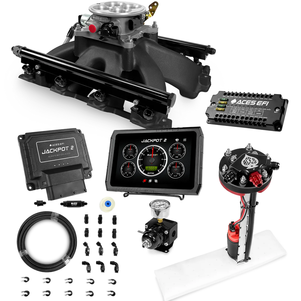Jackpot 2 LS EFI System - Master Kit with Tight Fit In-Tank Pump Module + 40' PTFE Hose Kit