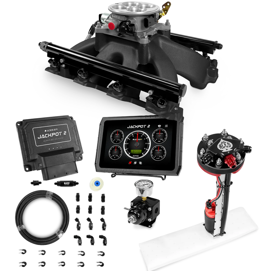 Jackpot 2 LS EFI System - Master Kit with Tight Fit In-Tank Pump Module + 40' PTFE Hose Kit
